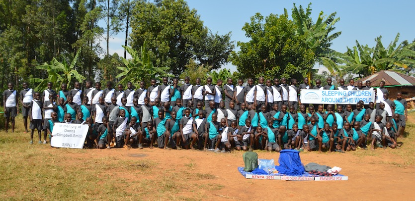 A group of a hundred beneficiaries in Kakamega