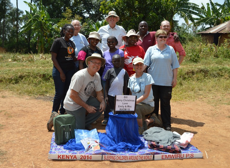 Some of the distribution volunteers