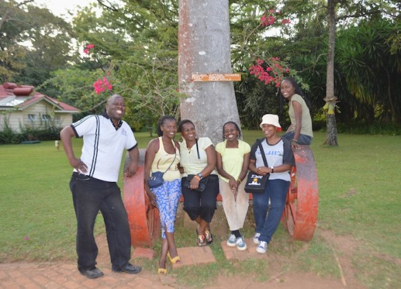 Volunteers' excursion before distribution in Kakamega.